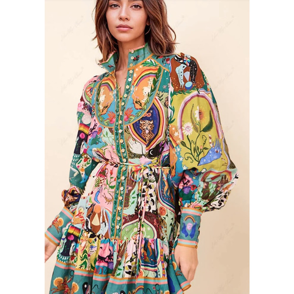 Casual Graffiti  Mini Dress | Chicgenes - Picture 1 of 8